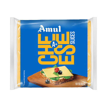 Amul cheese slice 20RS