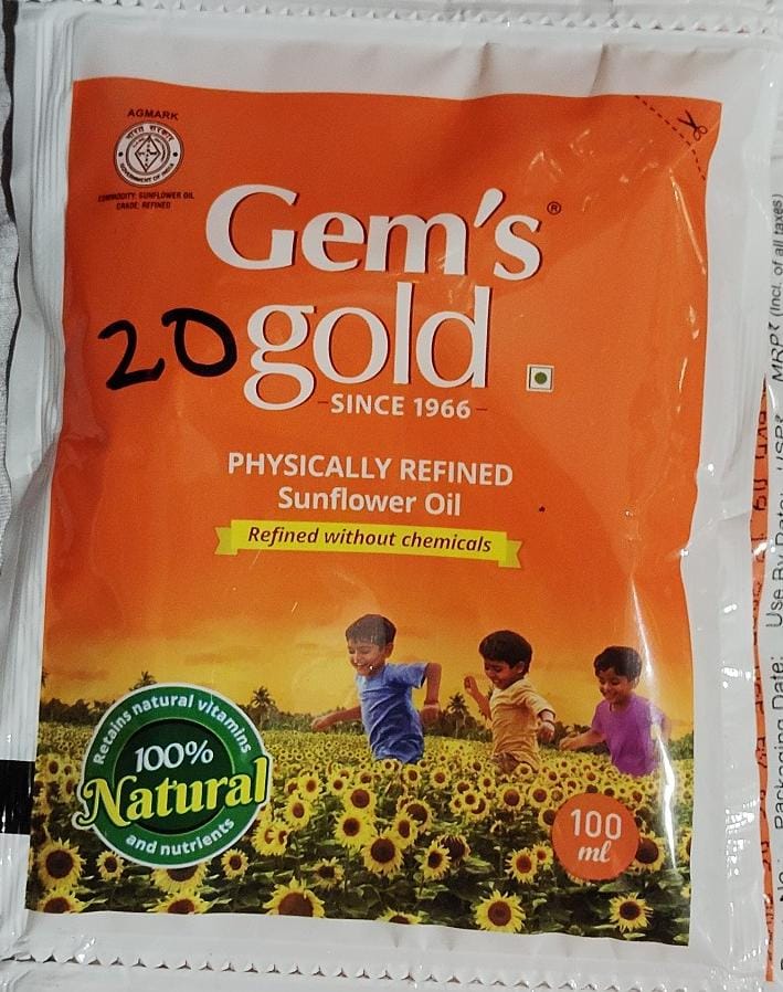 GEMS GOLD SUNFLOWER OIL 100ML