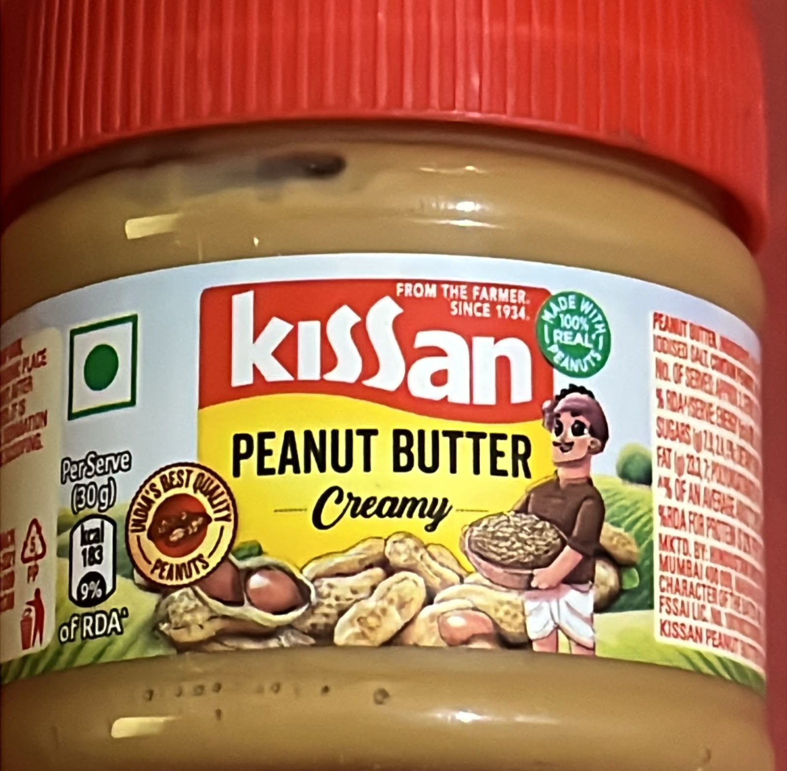 KISSAN CREAMY PEANUT BUTTER 50RS