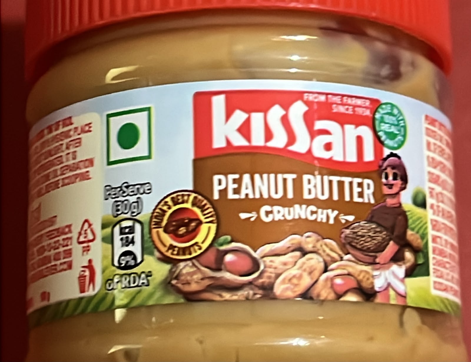 KISSAN PEANUT BUTTER CRUNCHY 49RS